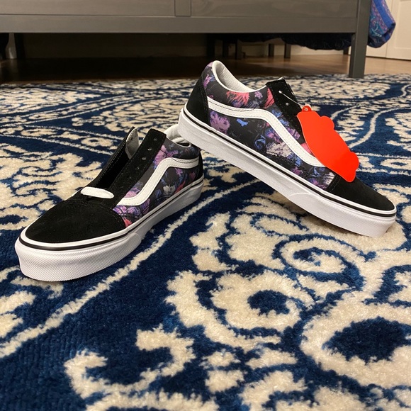 vans old skool warped floral